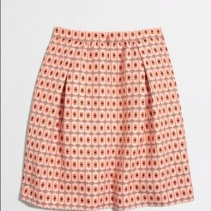 SALE Crew Geometric Jacquard holiday Mini skirt, size 4💕✨
